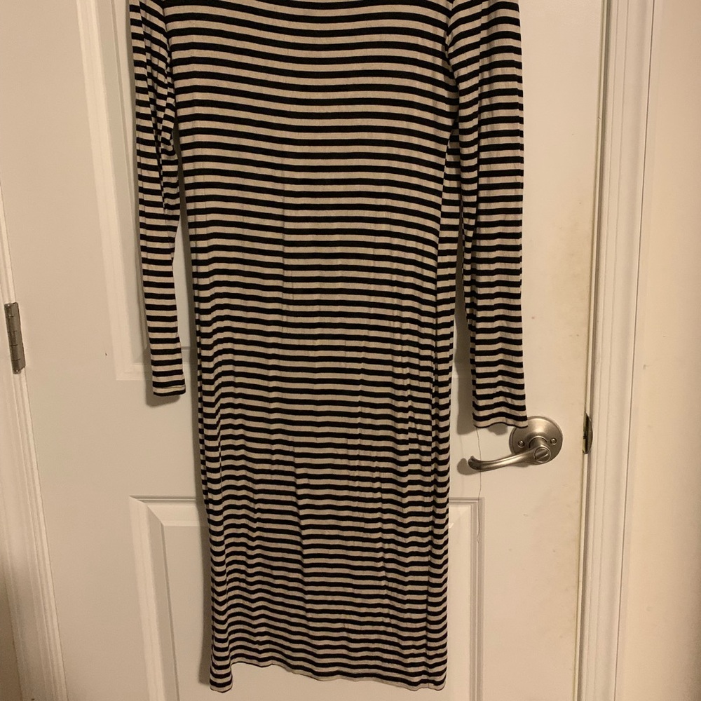 Stipe Midi Jersey Dress